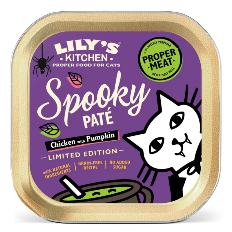 Lily’s Kitchen Halloween 2025 Chicken DInner With Pumpkin Wet Cat Food 85G