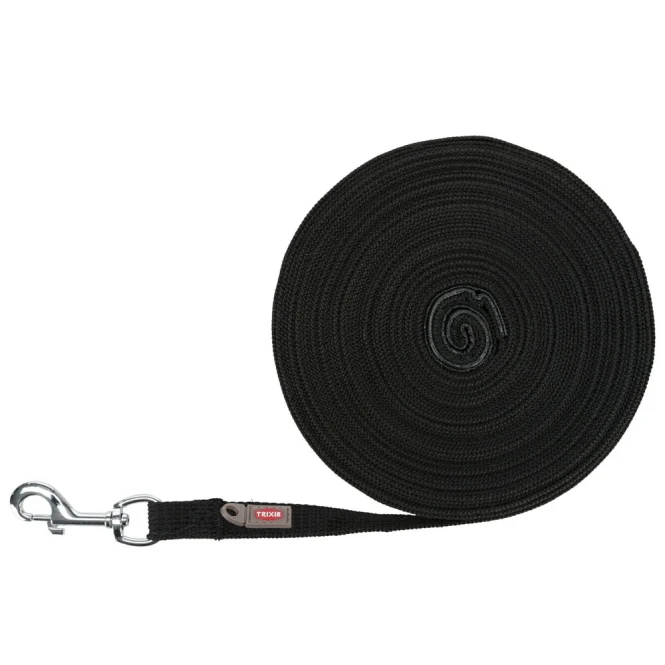 Trixie Schleppleine, 15 m / 20 mm, schwarz
