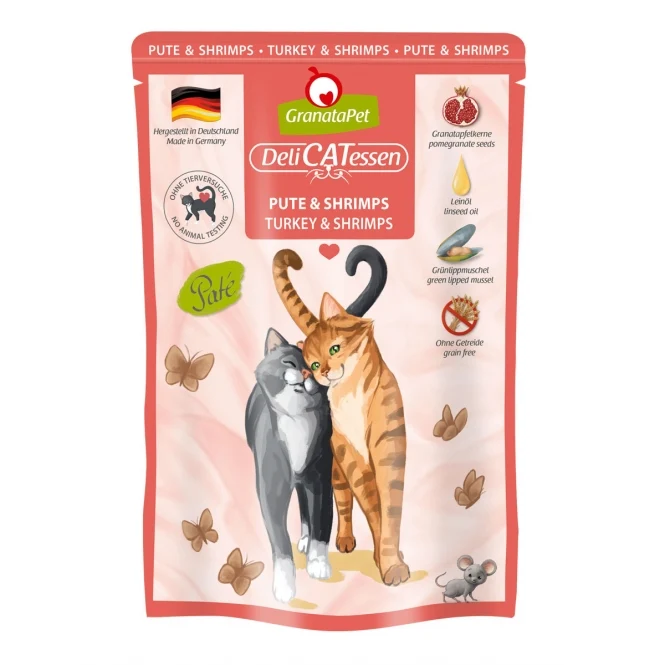 GranataPet Delicatessen Pouch Pute & Shrimps 85 g