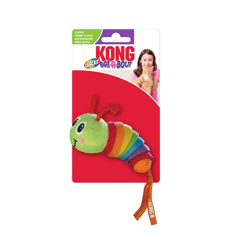 KONG Bat-A-Bout Clackz Caterpillar EU