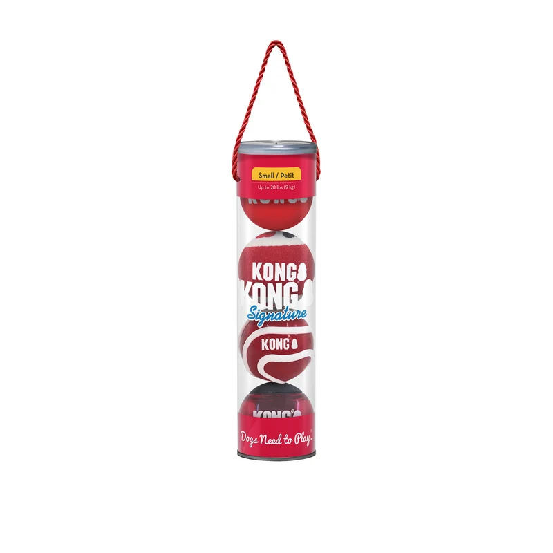 KONG Signature Balls 4-pk Assorted Smm Jan