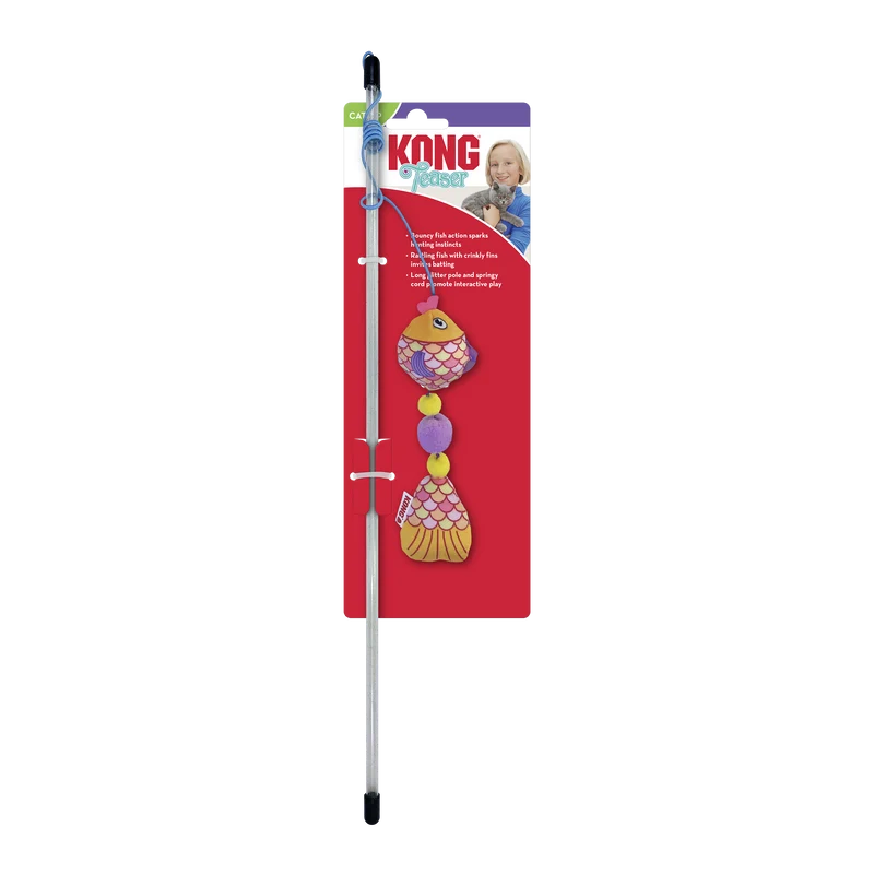 KONG Teaser Scrattles Fish Assorted