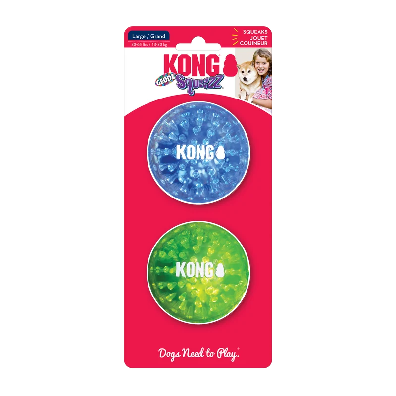KONG Squeezz Geodz 2-pk Assorted