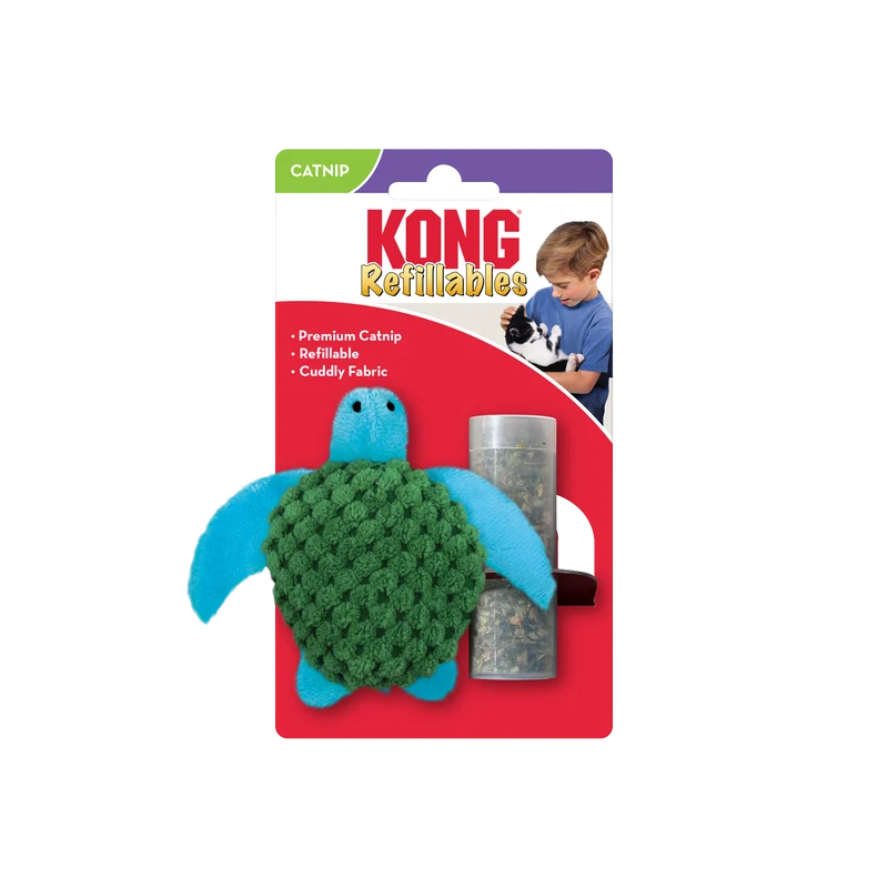 KONG Cat Refillable Catnip Turtle
