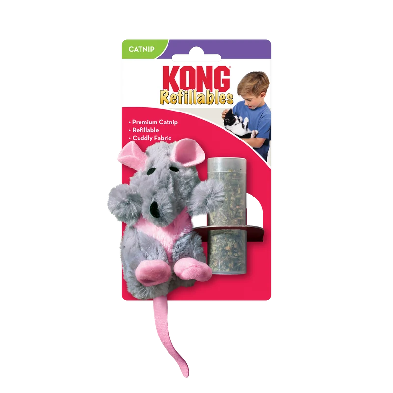KONG Cat Refillable Catnip Rat