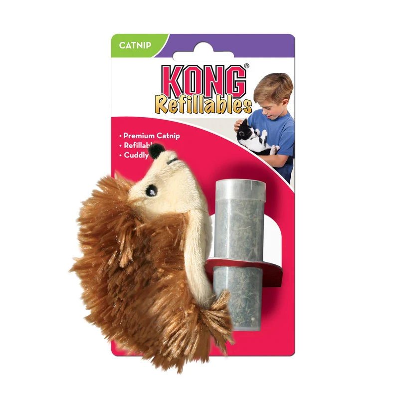 KONG Cat Refillable Catnip Hedgehog