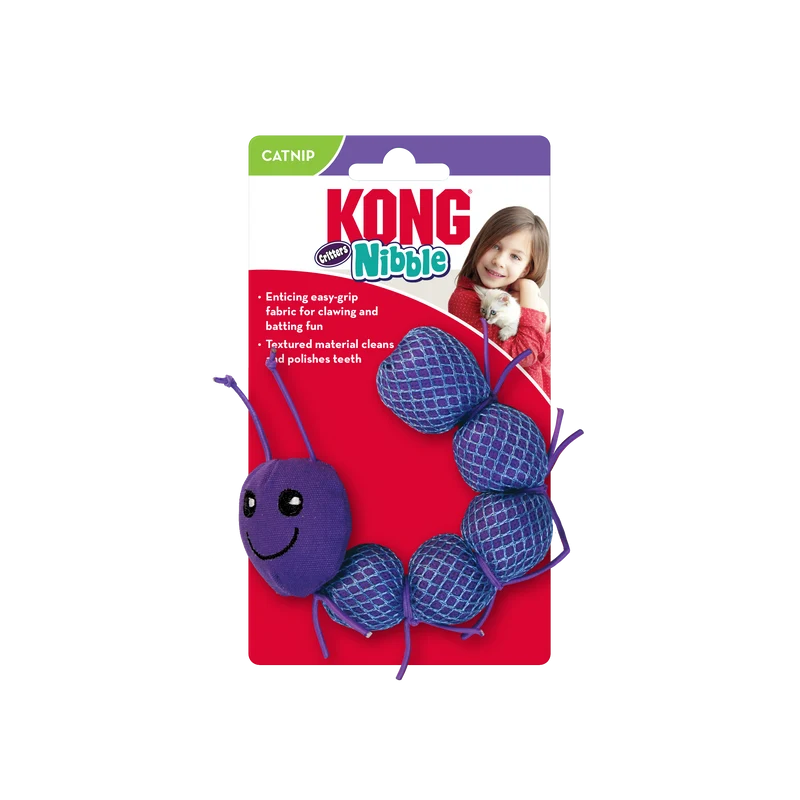 KONG Cat Nibble Critters Catnipillar