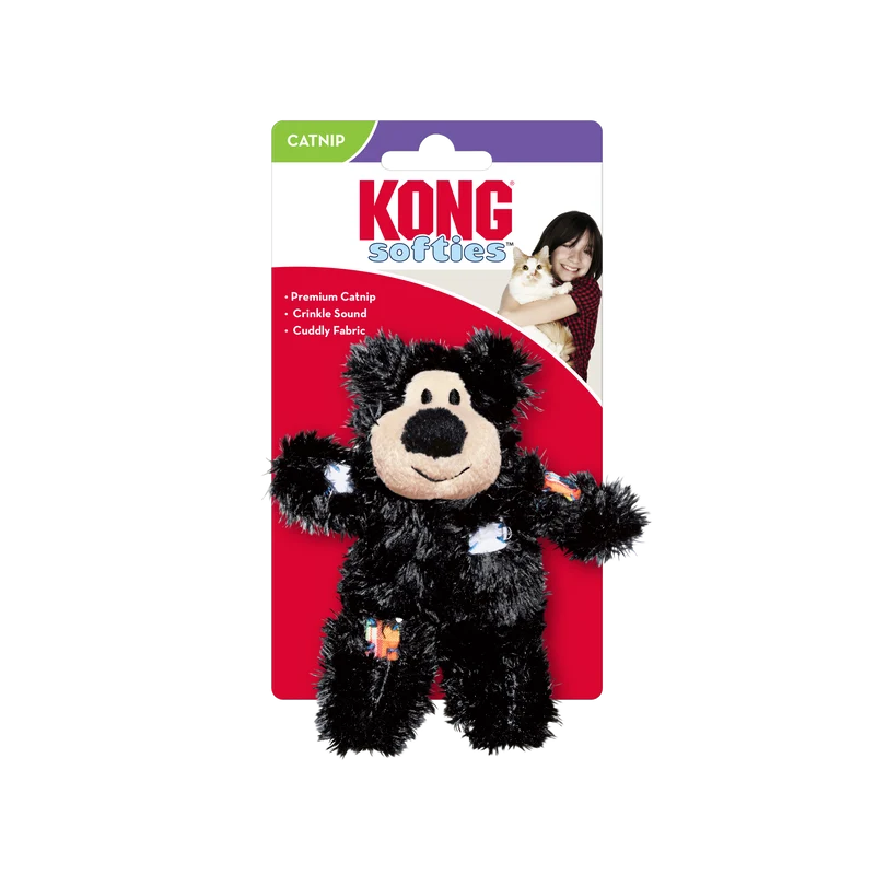 KONG Cat Softies Patchwork Bear
