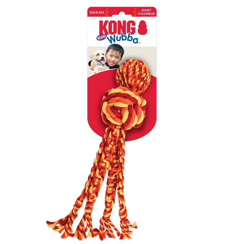 KONG Wubba Weaves w/Rope Assorted