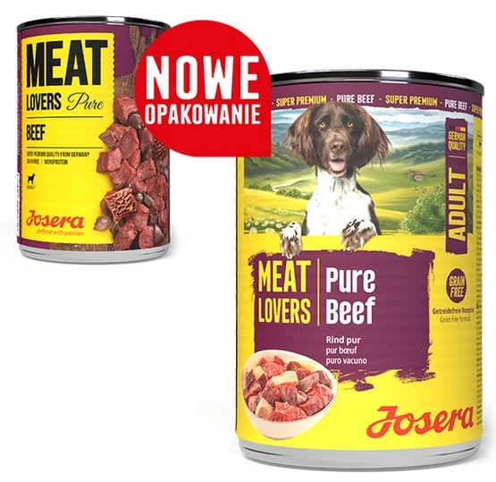 Josera Pies Meat Lovers Pure Wołowina puszka 400g