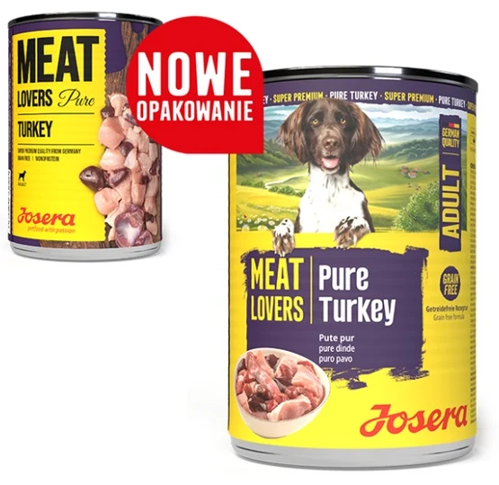 Josera Pies Meat Lovers Pure Indyk puszka 400g