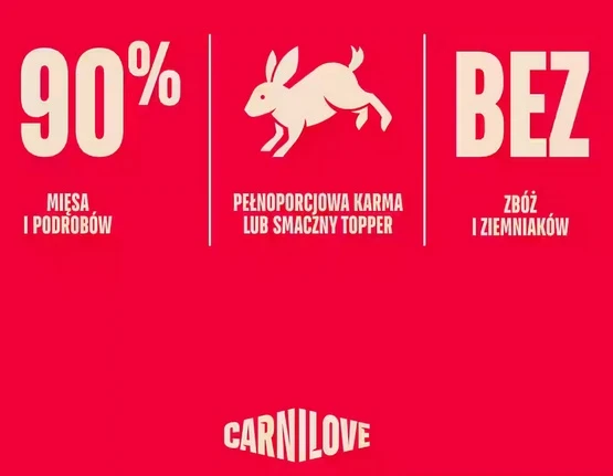 Carnilove Cat Rabbit Kitten - królik w sosie saszetka 85g