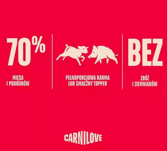 Carnilove Dog Lamb & Wild Boar Adult - jagnię i dzik puszka 400g