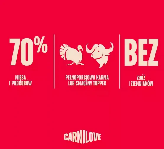 Carnilove Dog Turkey & Buffalo - indyk i bawół saszetka 300g