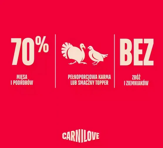 Carnilove Dog Turkey & Quail - indyk i przepiórka saszetka 300g