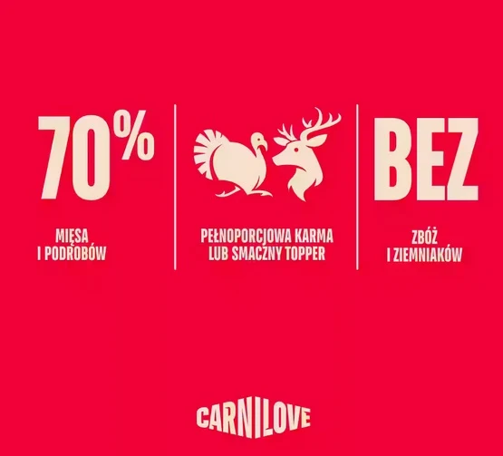 Carnilove Dog Turkey & Venison - indyk i dziczyzna saszetka 300g