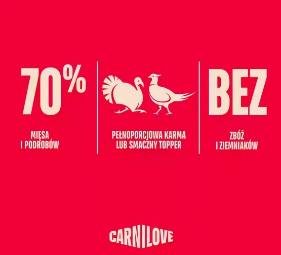 Carnilove Dog Turkey & Pheasant - indyk i bażant saszetka 300g