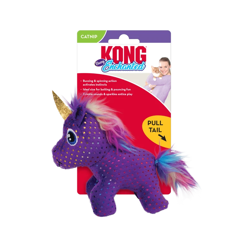 KONG Cat Enchanted Buzzy Unicorn