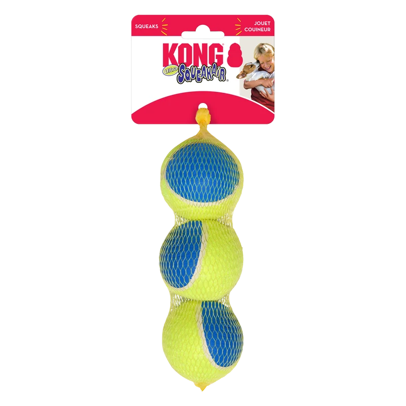 KONG Ultra SqueakAir Ball 3pk