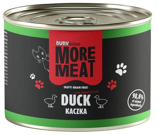 BUBAlicious Kot More Meat Mono kaczka puszka 185g