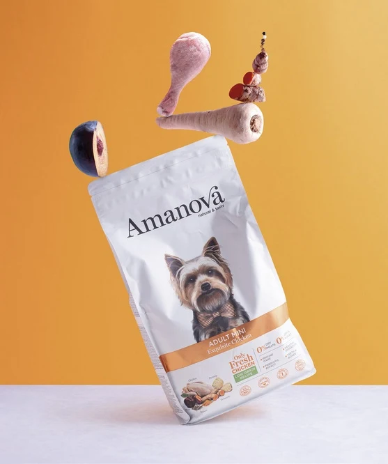 Amanova dog adult mini exquisite chicken - świeży kurczak dla małych ras - 2 kg