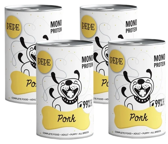 Paka Zwierzaka PEPE Zestaw puszek 3+1 GRATIS