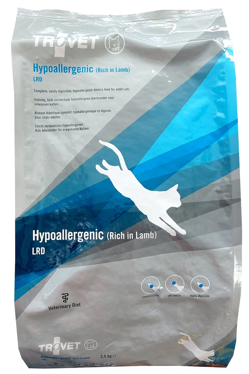 Trovet LRD Hypoallergenic jagnięcina dla kota 2,5 kg - dieta eliminacyjna przy alergii