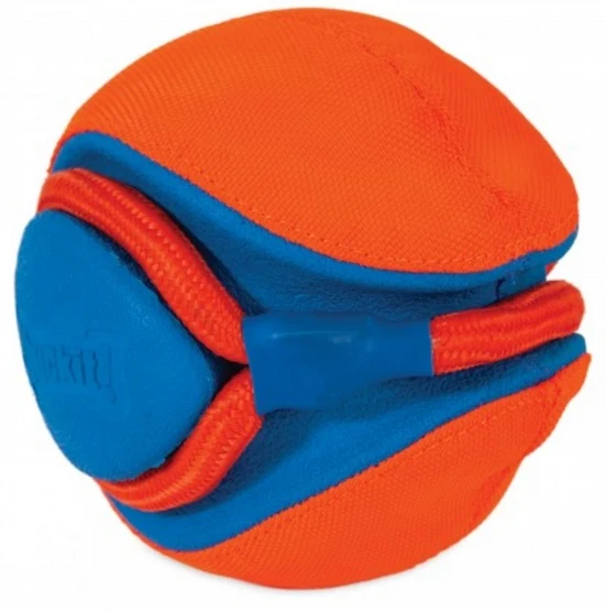 Chuckit! rope fetch - piłka z linką do trzech form zabawy - 14 cm
