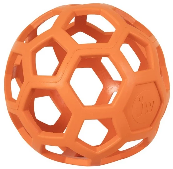 Jw pet hol-ee roller jumbo - ażurowa piłka na przysmaki i szarpanie - 19 cm