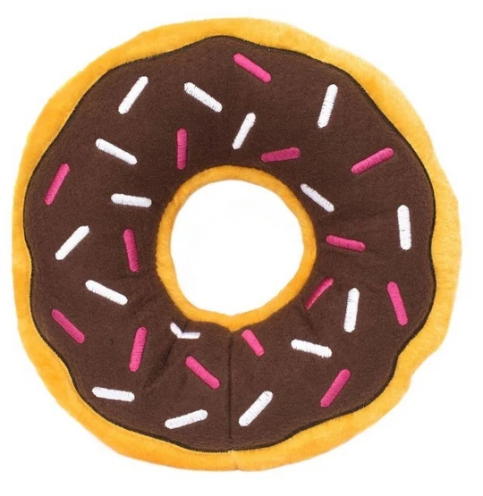 Pluszowy donut Jumbo ZippyPaws - 2 duże piszczałki i rozmiar dla dużych psów