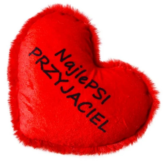 BUBA Pluszowe serce NajlePSI Przyjaciel - miękki pluszak z piszczałką