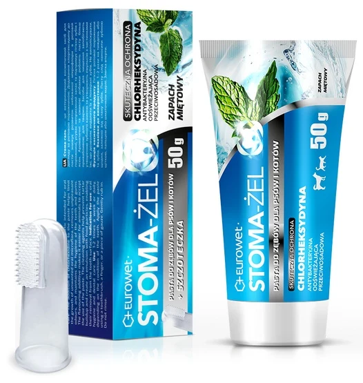 Stoma-żel - zestaw z chlorheksydyną i szczoteczką