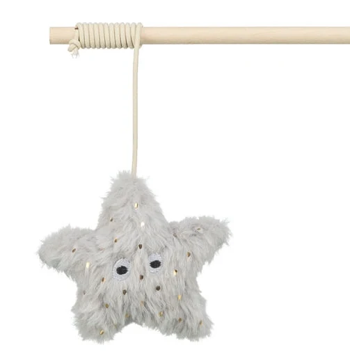 Trixie zabawka świąteczna dla kota wędka z gwiazdą 48 cm - wspólna zabawa pod kontrolą
