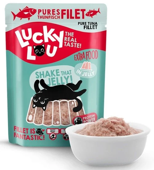 Lucky Lou Extrafood tuńczyk w galaretce saszetka 70 g - czysty filet w lekkiej galaretce