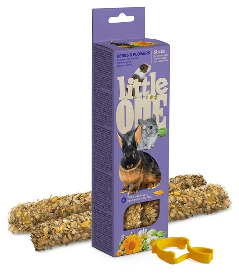 Little One kolba ziołowo-kwiatowa 2 szt. - naturalne zajęcie i przysmak