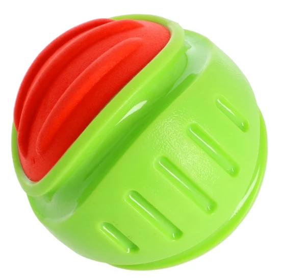 Dingo guma tpr - piłka dent z piszczałką do aportu i gryzienia - 10 cm
