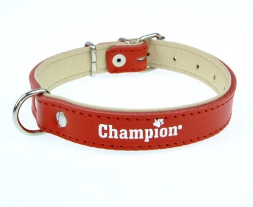 Champion Obroża Skórzana na skórce czerwona SK/S 40/1,8(R) [SOS]