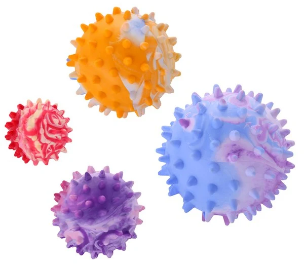 Sum-plast zabawka piłka z kolcami nr1 - zapachowa piłka do gryzienia i aportu - 4,5 cm