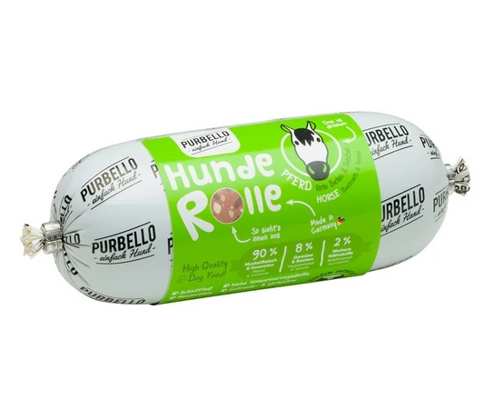 Purbello Dog kiełbaska treningowa monobiałkowa z koniny 200 g - łatwe porcjowanie