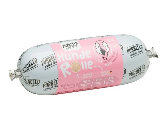 Purbello Dog kiełbaska treningowa monobiałkowa indyk 200g - łatwa do krojenia