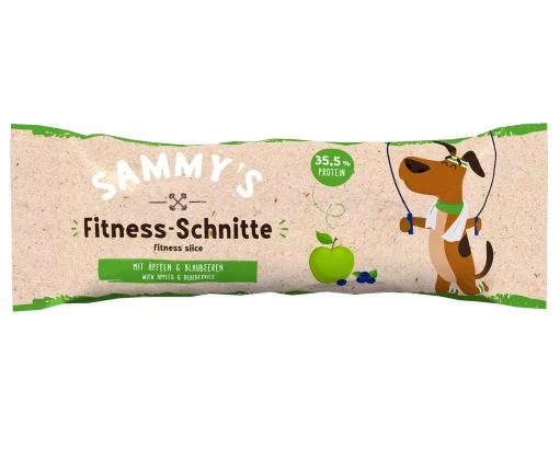 Sammy's Fitness Slice baton proteinowy jabłko i jagoda 25 g - bez zbóż i z kurczakiem