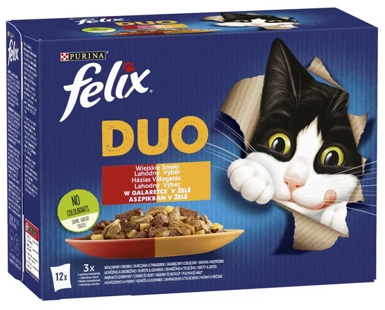 Felix Fantastic Duo wiejskie smaki - dwa warianty w soczystej galaretce