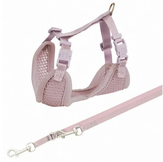 Trixie szelki ze smyczą Junior 26–34 cm liliowe - miękkie dopasowanie dla szczeniąt