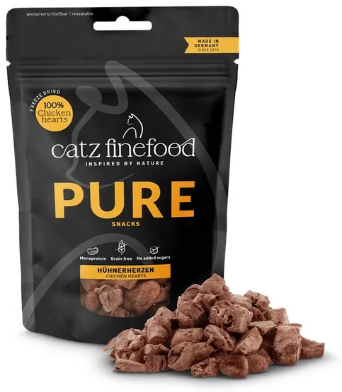 Catz Finefood Purrrrly N.103 serca kurczaka - 100% liofilizowane mięso bez dodatków