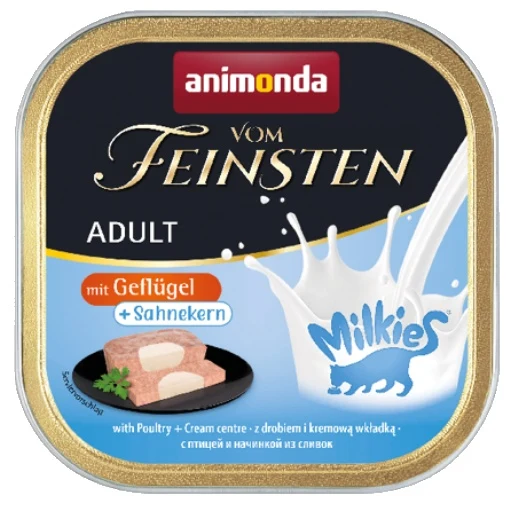Animonda vom Feinsten Milkies Cat drób + sos kremowy - mleczny sos dla wybrednych kotów