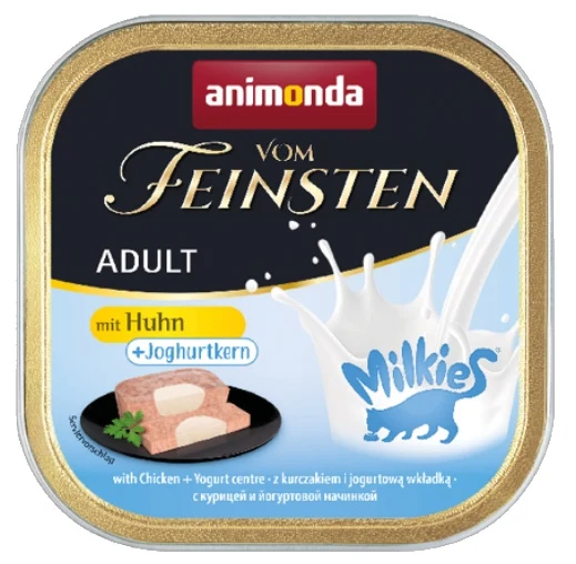 Animonda vom Feinsten Milkies Cat kurczak + jogurt - sos jogurtowy dla wybrednych kotów