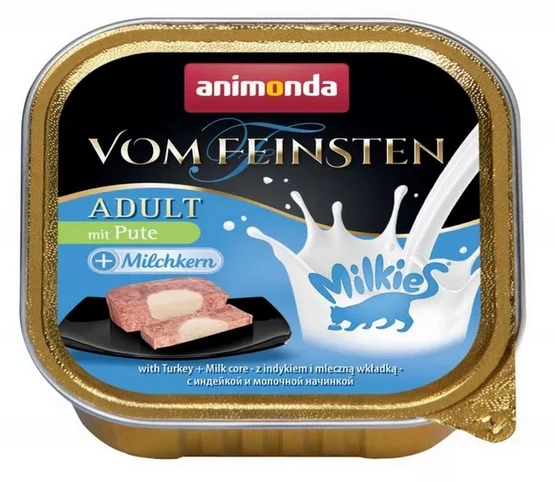 Animonda vom Feinsten Milkies Cat indyk + mleko - kremowy sos mleczny