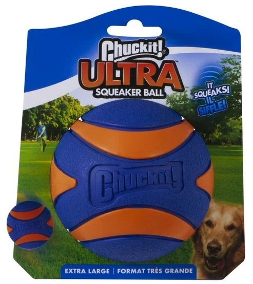 Chuckit! Ultra Squeaker Ball X-Large - wysoki odskok z piszczałką