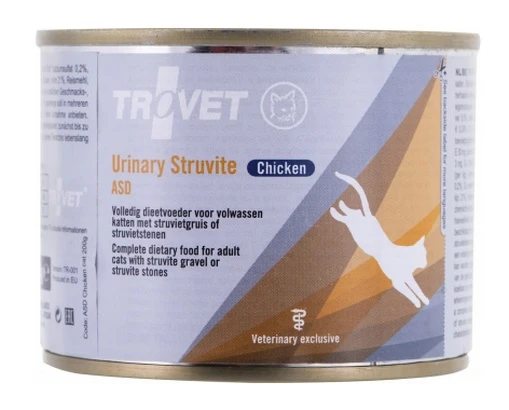 Trovet ASD urinary struvite dla kota kurczak puszka 200g - wsparcie przy kamicy struwitowej