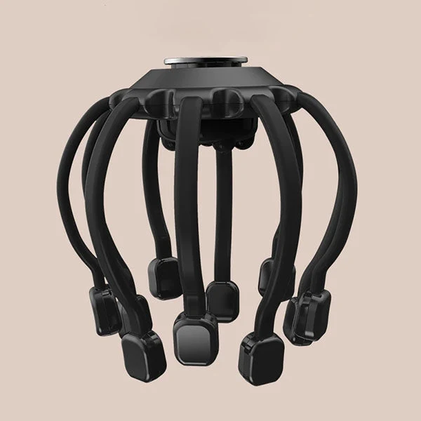 OctoRelief elektrisk hårbottenmassageapparat – 360° lugnande huvudmassage